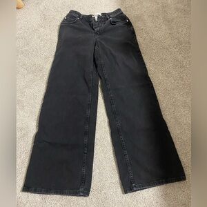 Urban Outfitters Women's Black Wide-Leg Jeans